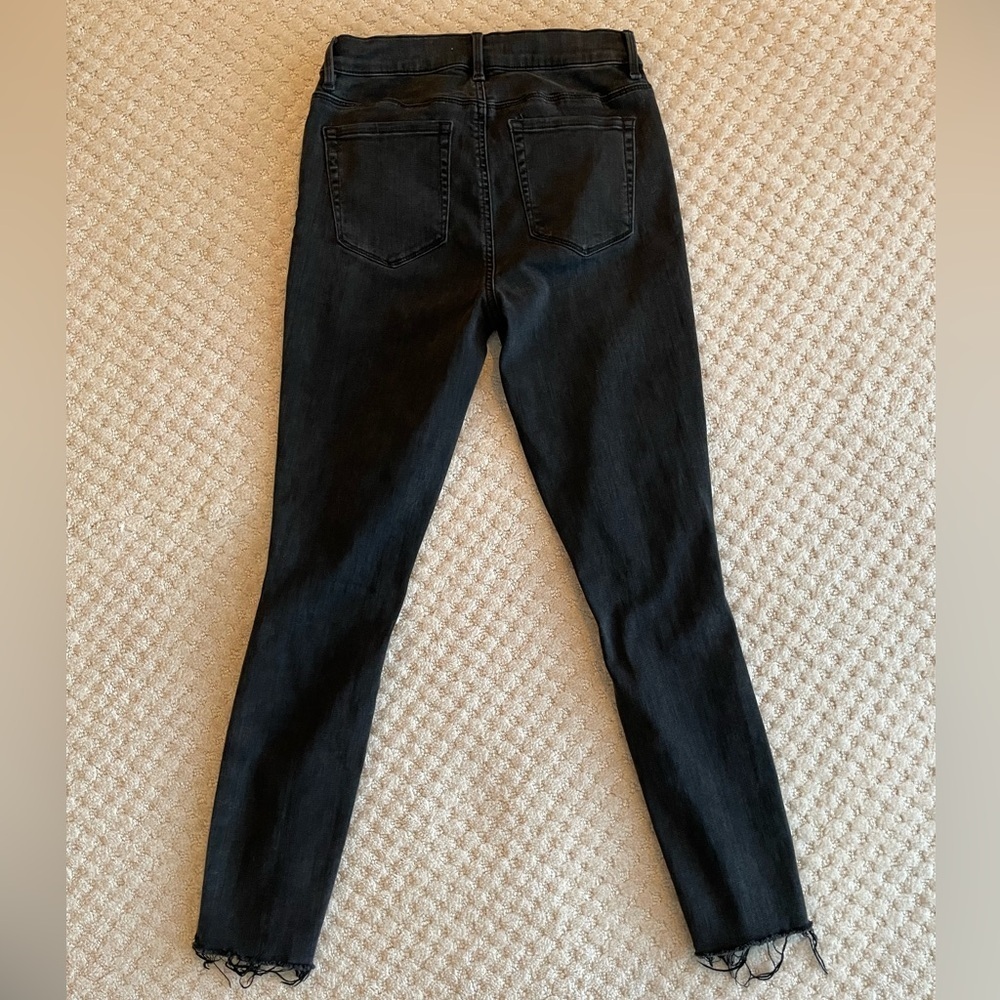 PacSun High Rise Jegging Distressed Denim Jeans Washed Black 26 - Picture 9 of 13